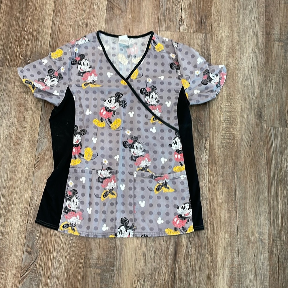 Mickey/Minnie Disney scrub top
